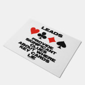 Führungspersönlichkeiten bieten wichtige Klauseln  Fußmatte (Schrägansicht)