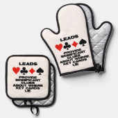 Führungspersönlichkeiten bieten wichtige Klauseln Ofenhandschuh & Topflappen-Set (Vorderseite/Rückseite)