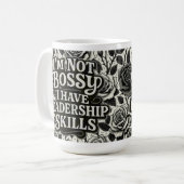 Führungsqualitäten Sass Design Kaffeetasse (Vorderseite Links)