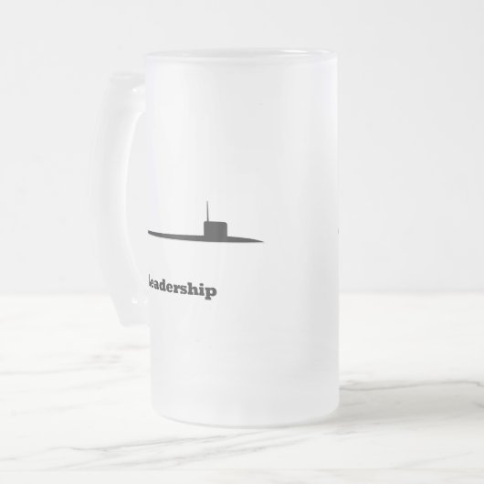 Führungsrolle Mattglas Bierglas (Vorderseite Links)