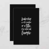 Führungsstil Dankeskarte (Vorne/Hinten)