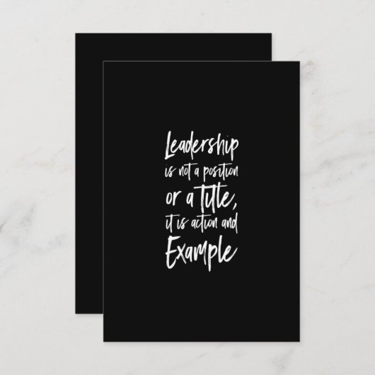 Führungsstil Dankeskarte (Vorne/Hinten)