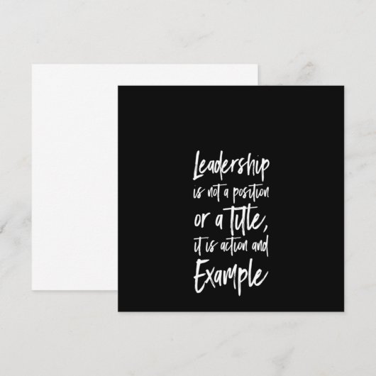 Führungsstil Einladung (Vorne/Hinten)