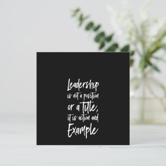 Führungsstil Einladung (Stehend Vorderseite)