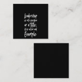 Führungsstil Mitteilungskarte (Vorne/Hinten)