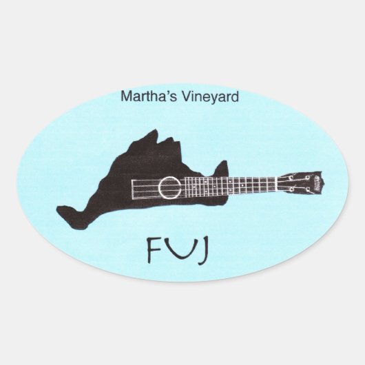 FUJ-Aufkleber Ovaler Aufkleber (Vorderseite)