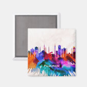 Fujairah Skyline Magnet (Vorderseite/Rückseite)