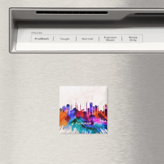 Fujairah Skyline Magnet (In Situ (Geschirrspüler))
