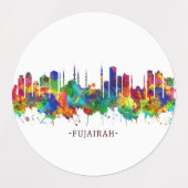 Fujairah UAE Skyline Etiketten (Design 1)