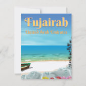 Fujairah Vereinigte Arabische Emirate Strandposter (Rückseite)