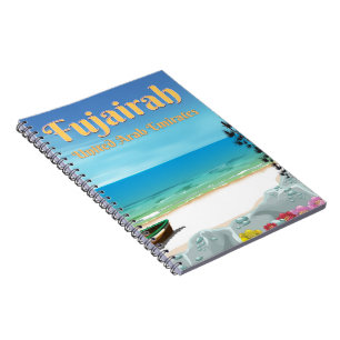 Fujairah Vereinigte Arabische Emirate Strandposter Notizblock