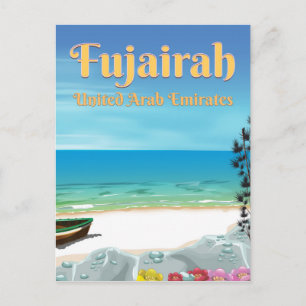 Fujairah Vereinigte Arabische Emirate Strandposter Postkarte