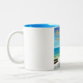 Fujairah Vereinigte Arabische Emirate Strandposter Zweifarbige Tasse (Links)