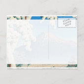 Fuji After Snow Hasui Kawase shängt Szene Postkarte (Rückseite)