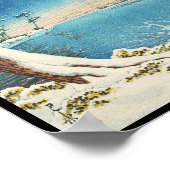 Fuji After Snow Hasui Kawase shin hanga szene Poster (Ecke)