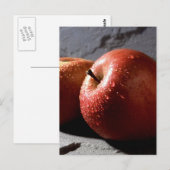 Fuji Äpfel Postkarte (Vorne/Hinten)