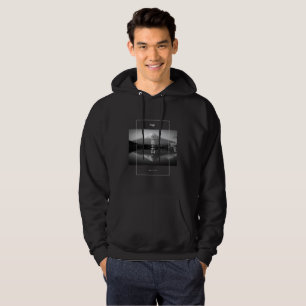 Fuji auf Schwarz & Weiß Hoodie