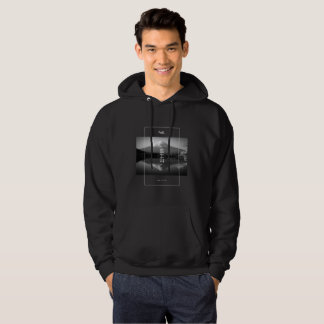 Fuji auf Schwarz & Weiß Hoodie