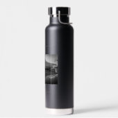 Fuji auf Schwarz & Weiß Trinkflasche (Links)