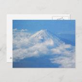 Fuji aus dem Flugzeug, Fotografie Postkarte (Vorne/Hinten)
