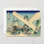 Fuji aus den Bergen von Tōtō (Hokusai) Postkarte (Vorne/Hinten)