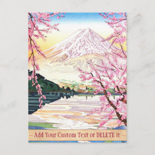 Fuji aus Kawaguchi Okada Koichi shin hanga japan Postkarte