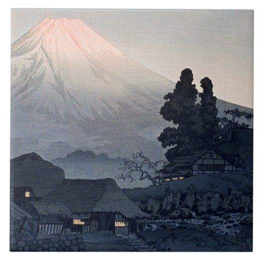 Fuji aus Mizukubo, berühmtes Bild, Fliese (Vorderseite)