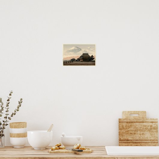Fuji aus Narusawa Hasui Kawase Art Print Poster (Küche)
