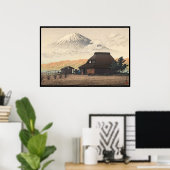 Fuji aus Narusawa Hasui Kawase shin hanga art Poster (Heimbüro)