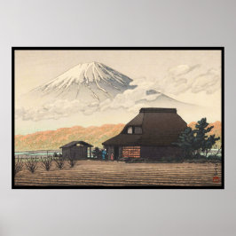 Fuji aus Narusawa Hasui Kawase shin hanga art Poster