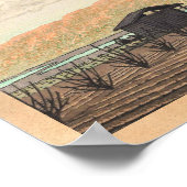 Fuji aus Narusawa Hasui Kawase shin hanga art Poster (Ecke)