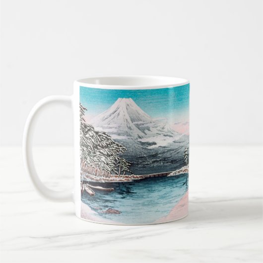 Fuji aus Tagonoura, Snow Hiroaki Takahashi Kaffeetasse (Links)