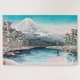 Fuji aus Tagonoura, Snow Hiroaki Takahashi Puzzle