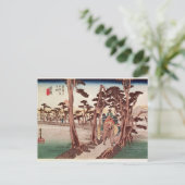 Fuji aus Yoshiwara Postkarte (Stehend Vorderseite)