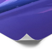 Fuji Below Moon Poster (Ecke)