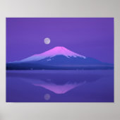 Fuji Below Moon Poster (Vorne)