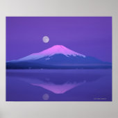 Fuji Below Moon Poster (Vorne)