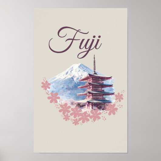FUJI Berg Design Poster (Vorne)
