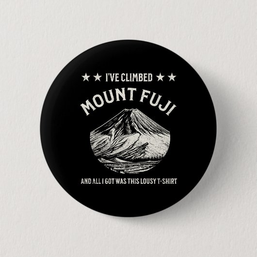 Fuji-Berggipfel, Klettern, Wandern Button (Vorderseite)