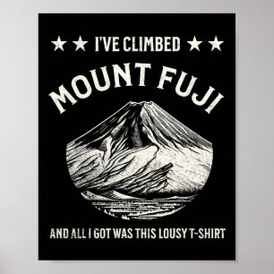 Fuji-Berggipfel, Klettern, Wandern Poster