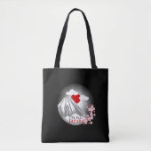 Fuji Cherry Blossom Abstract Design Tasche (Vorderseite)
