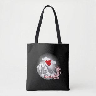 Fuji Cherry Blossom Abstract Design Tasche