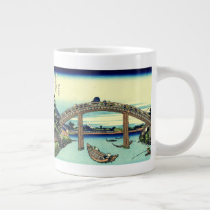 Fuji durch die Mannenbrücke in Fukagawa Jumbo-Tasse