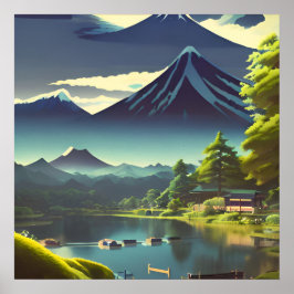 Fuji From Lake Kawaguchi - Tsuchiya Koitsu Print Poster