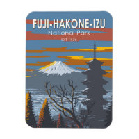 Fuji-Hakone-Izu Nationalpark Japan Art Vintag