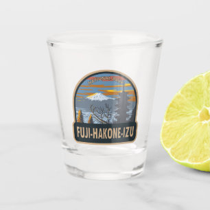 Fuji-Hakone-Izu Nationalpark Japan Art Vintag Schnapsglas