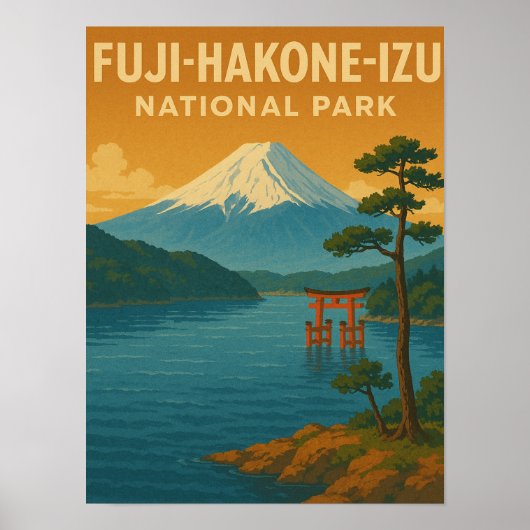 Fuji-Hakone-Izu-Nationalpark Poster (Vorne)