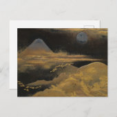 Fuji im Mondlicht: Postkarte (Vorne/Hinten)