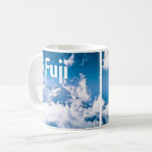 Fuji, in den Wolken, Japan Kaffeetasse (Vorderseite Links)