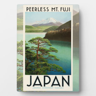 Fuji Japan Reiseplakat Vintage Kunst Fotoplatte